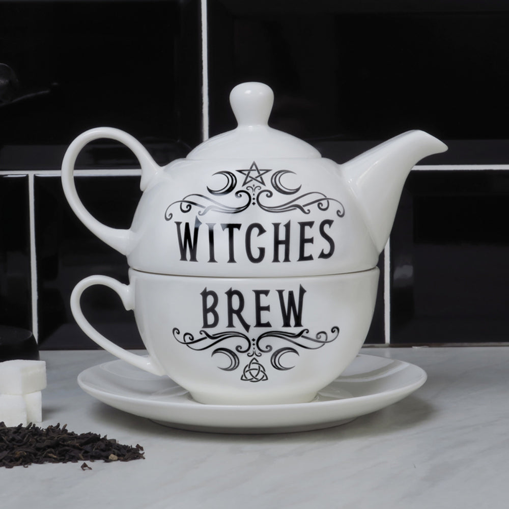 Witches Brew Teapot and Cup Home Decor Alchemy England   