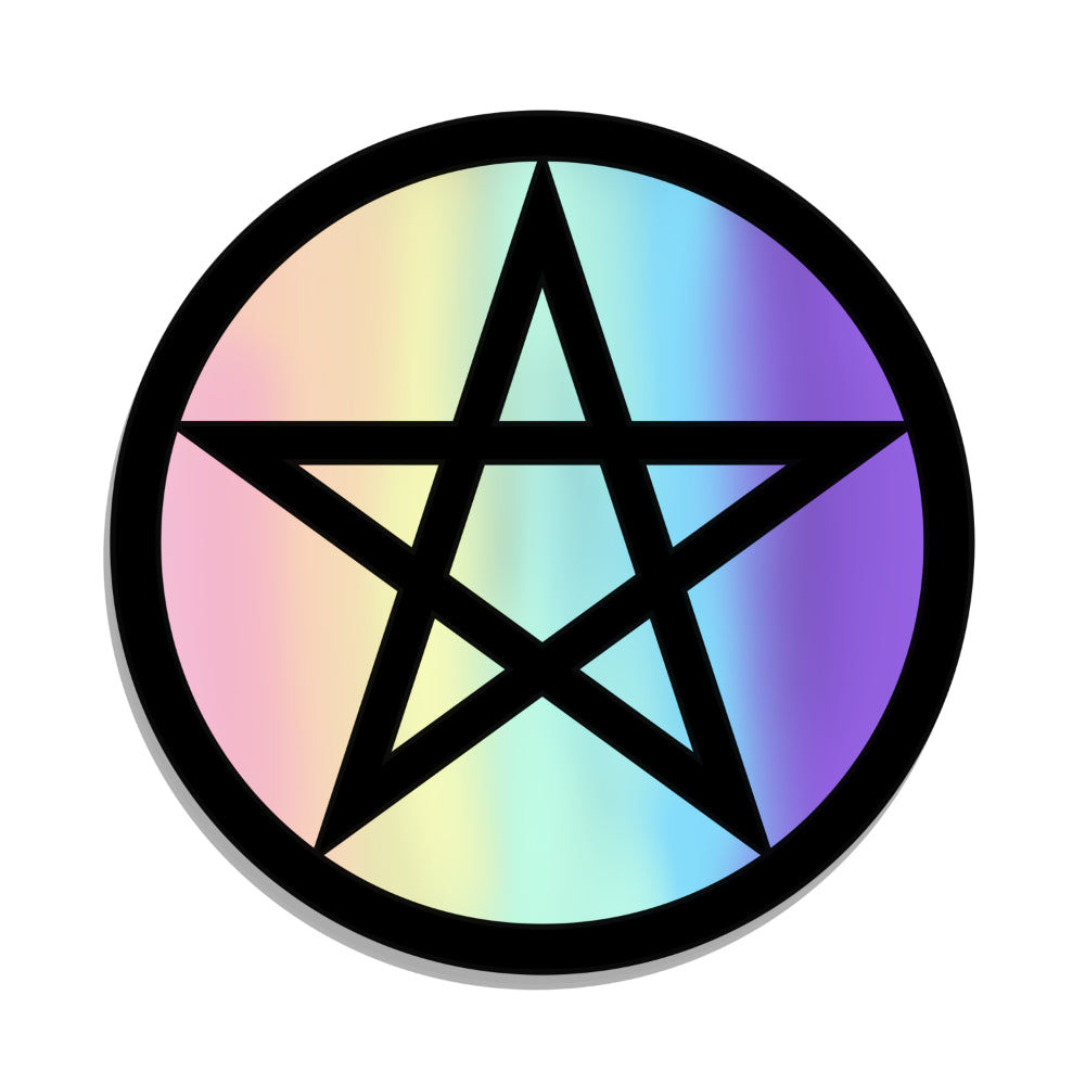 Pastel Pentacle Vinyl Sticker