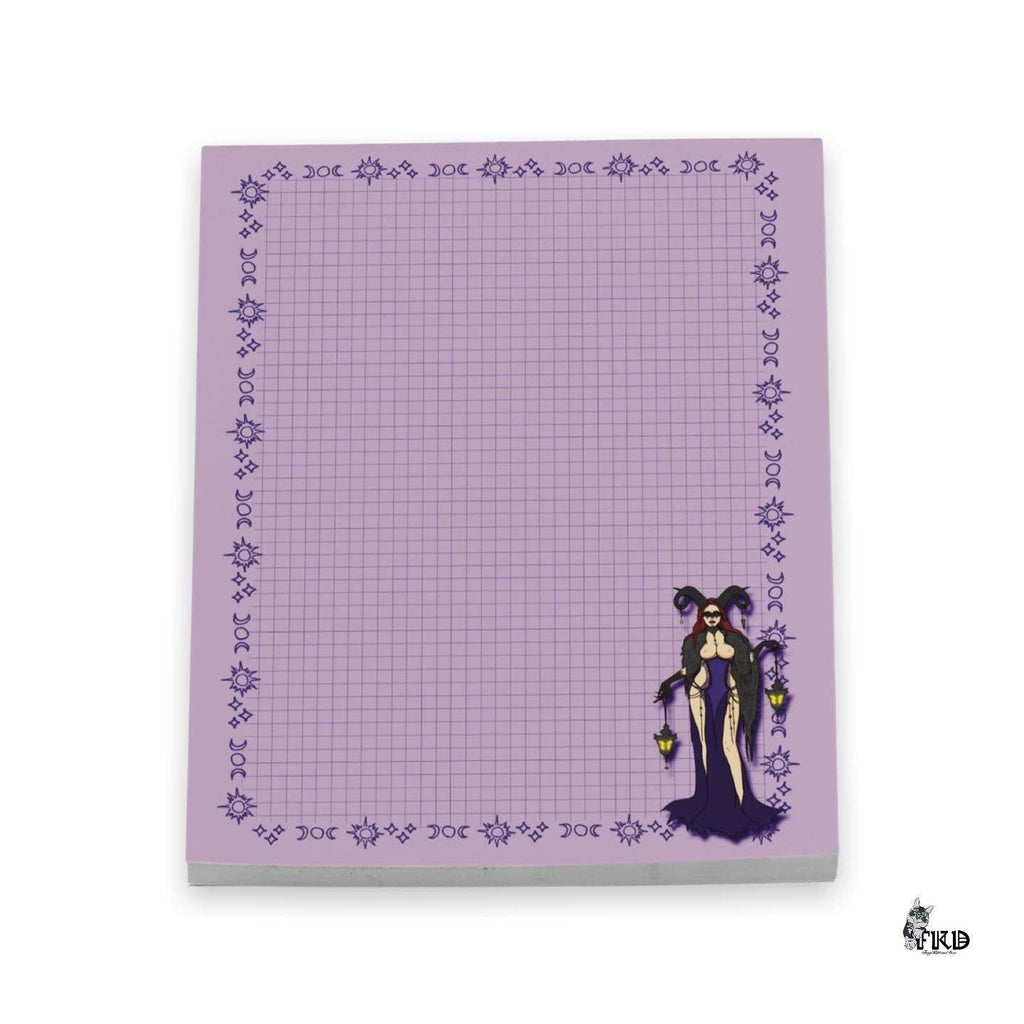 Witchy Macabre Goth Notepad Stationery TinyKittensDen   