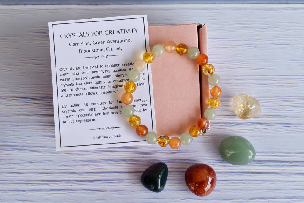Crystal Gift Set - Energize Creativity Witchcraft AK Healing Crystals   