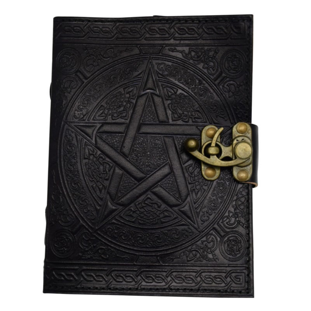 Pentagram Black Leather Journal