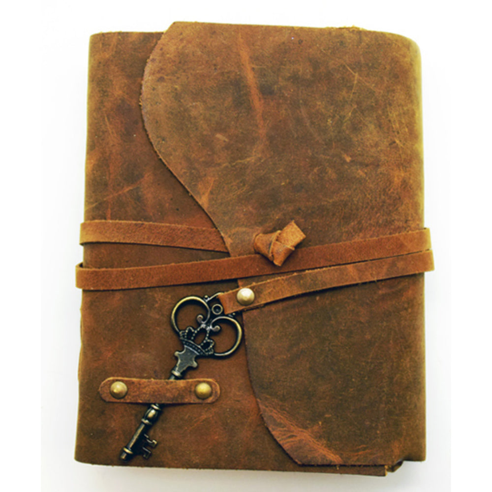 Soft Leather Journal with Key Stationery Fantasy Gifts   