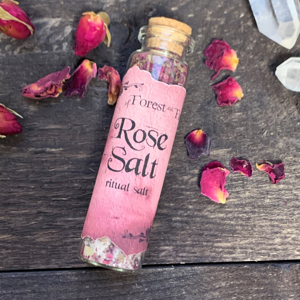 Rose Ritual Salt Witchcraft Of Forest and Fae   