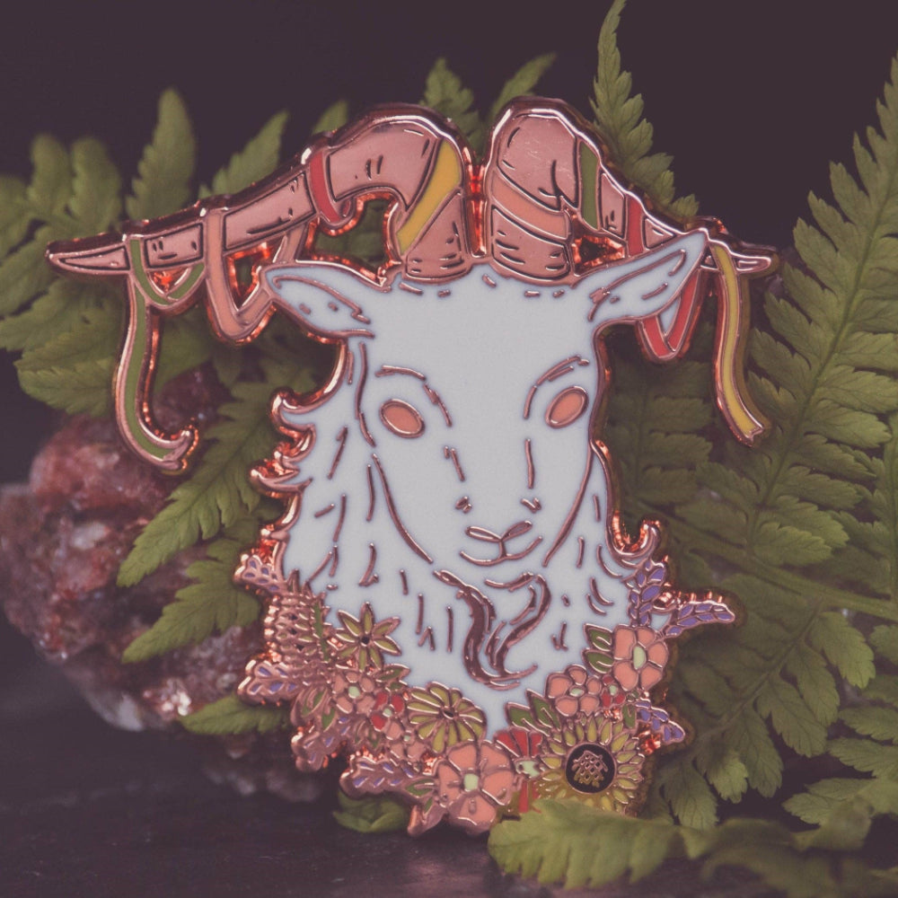 Goat of Beltane Enamel Pin Bric-A-Brac The Pickety Witch   