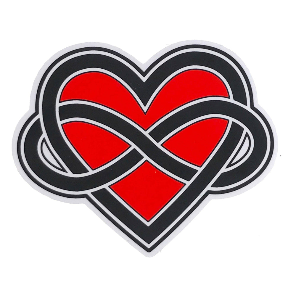 Infinite Love (Polyamory Logo) Sticker Sticker Geeky And Kinky   