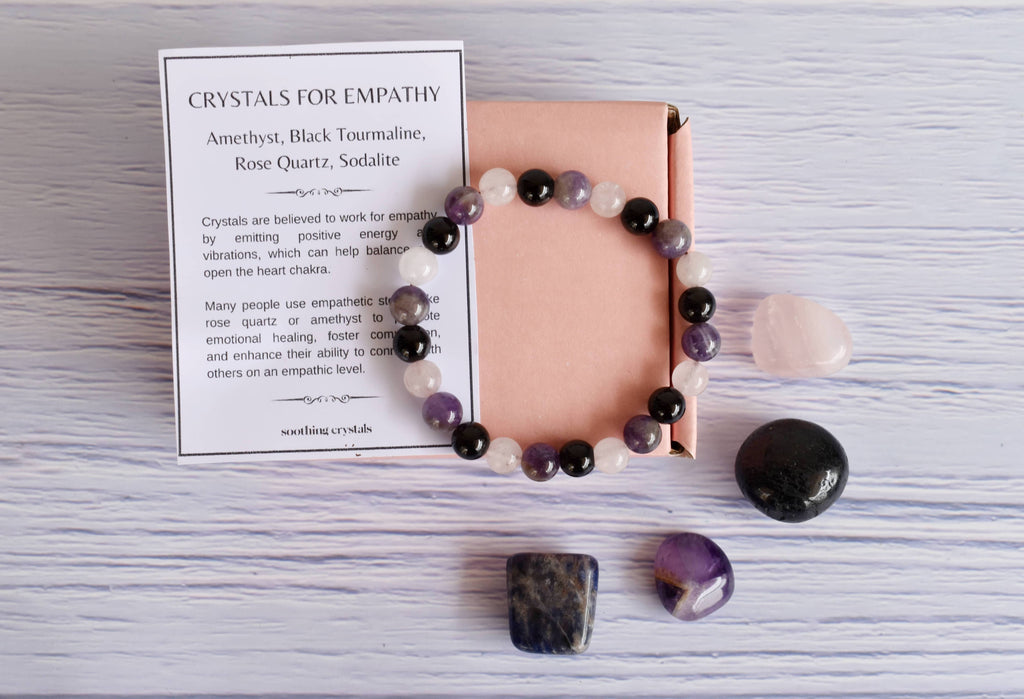 Crystal Gift Set - Empath Protection Witchcraft AK Healing Crystals   