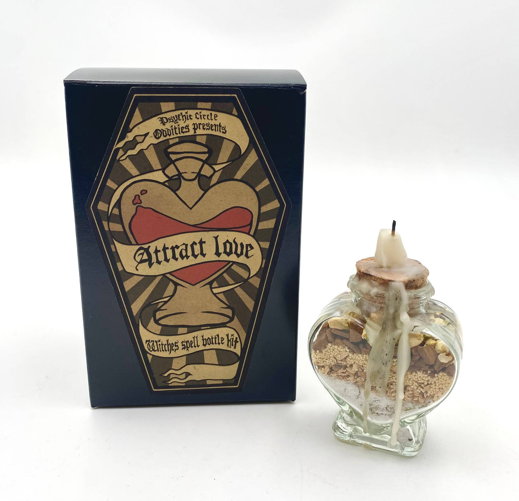 DIY Spell Bottle Kit Attract Love Witchcraft Psychic circle oddities   