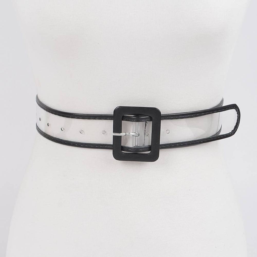 Transparent Belt Black Edge Clothing 3AM   